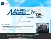 Tablet Screenshot of mudanzasnavarro.com